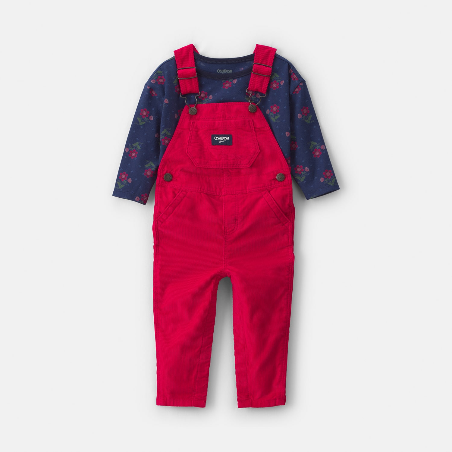 Oshkosh Baby Girls Overall Set