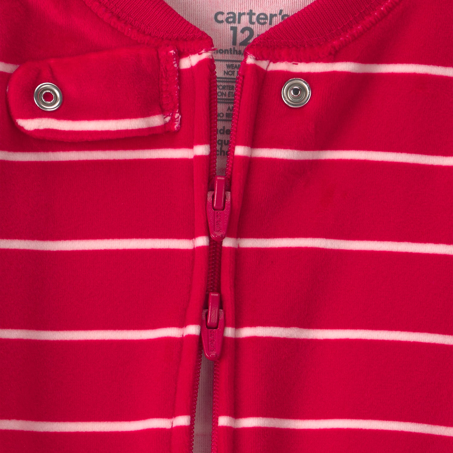 Carter's Dreamplush Baby Boys Footed Crew Neck Long Sleeve One Piece Pajama
