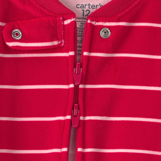 Carter's Dreamplush Baby Boys Footed Crew Neck Long Sleeve One Piece Pajama