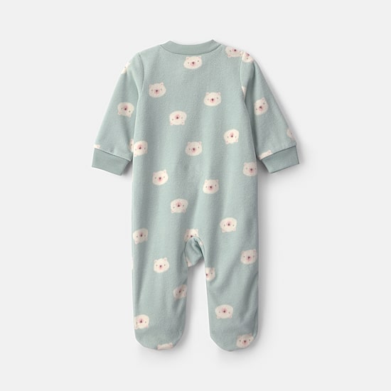 Carter's Microfleece Bear Baby Girls Animal Sleep and Play