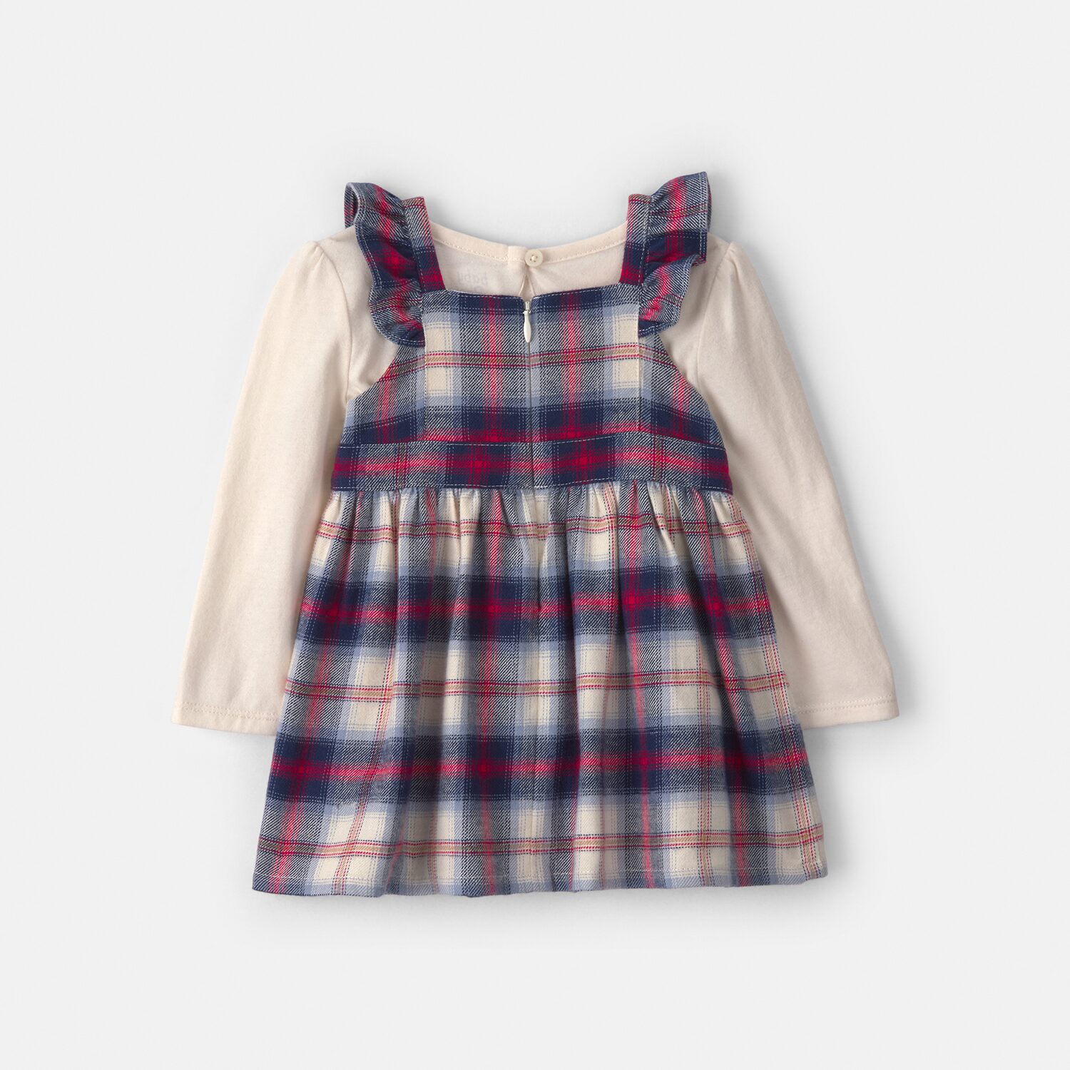 Oshkosh Baby Girls Fitted Plaid 2-pc. Dress Set