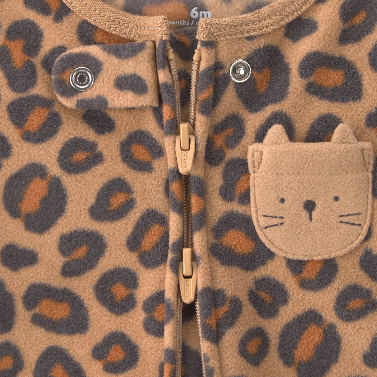 Carter's Baby Girls Leopard Animal Print Sleep and Play