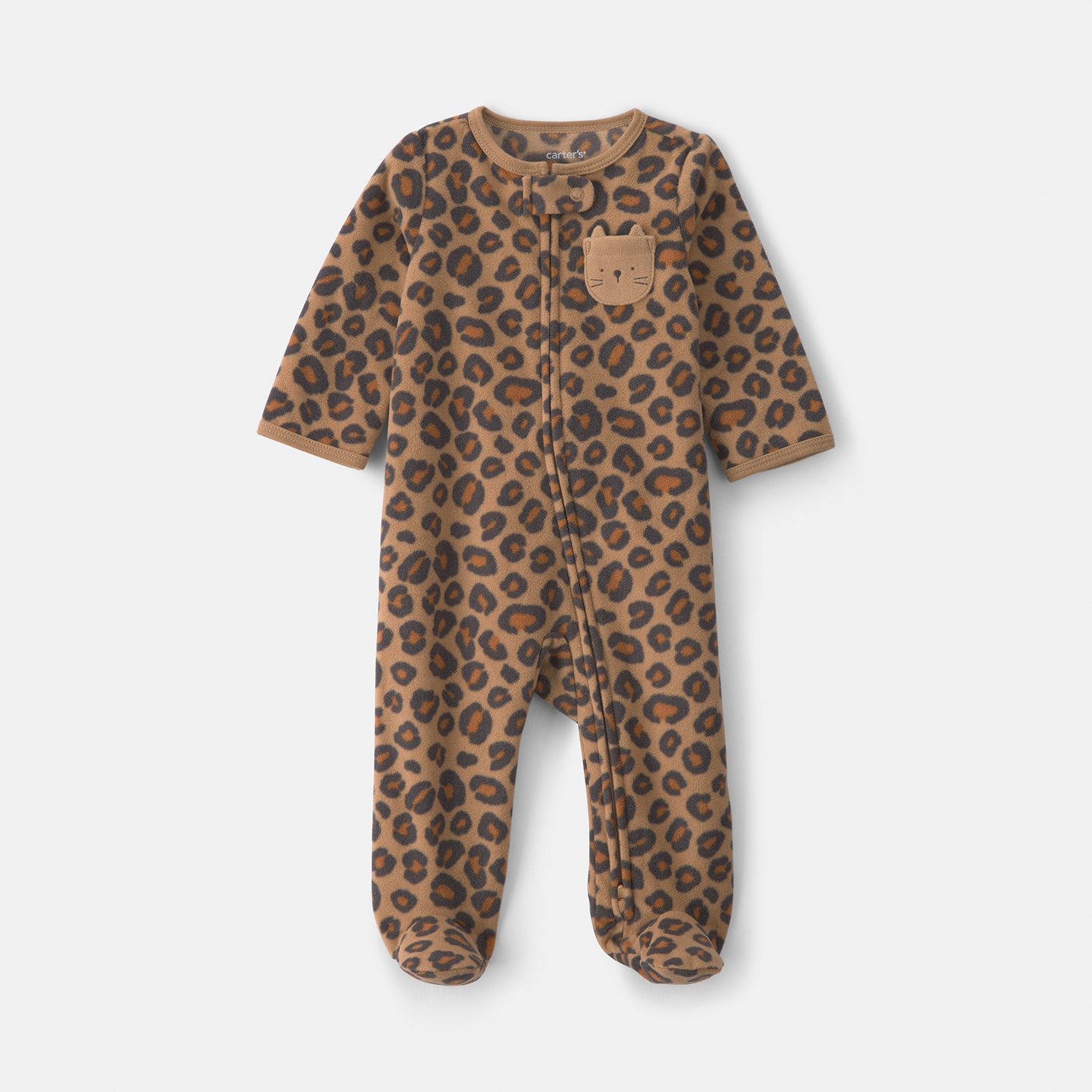 Carter's Baby Girls Leopard Animal Print Sleep and Play