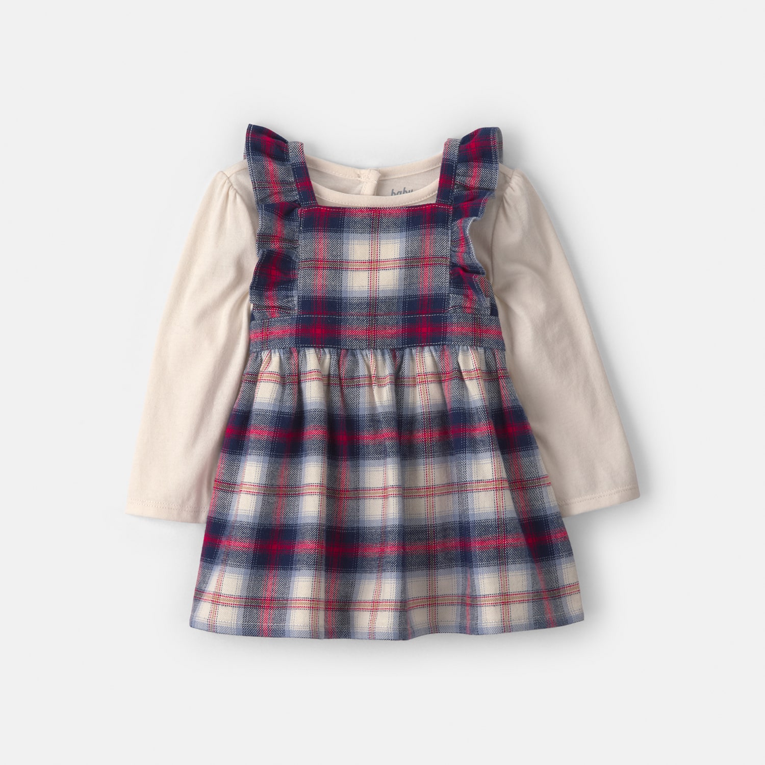 Oshkosh Baby Girls Fitted Plaid 2-pc. Dress Set