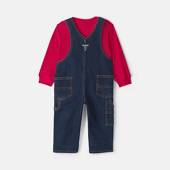 Oshkosh Baby Boys Knit 2-pc. Overall Set