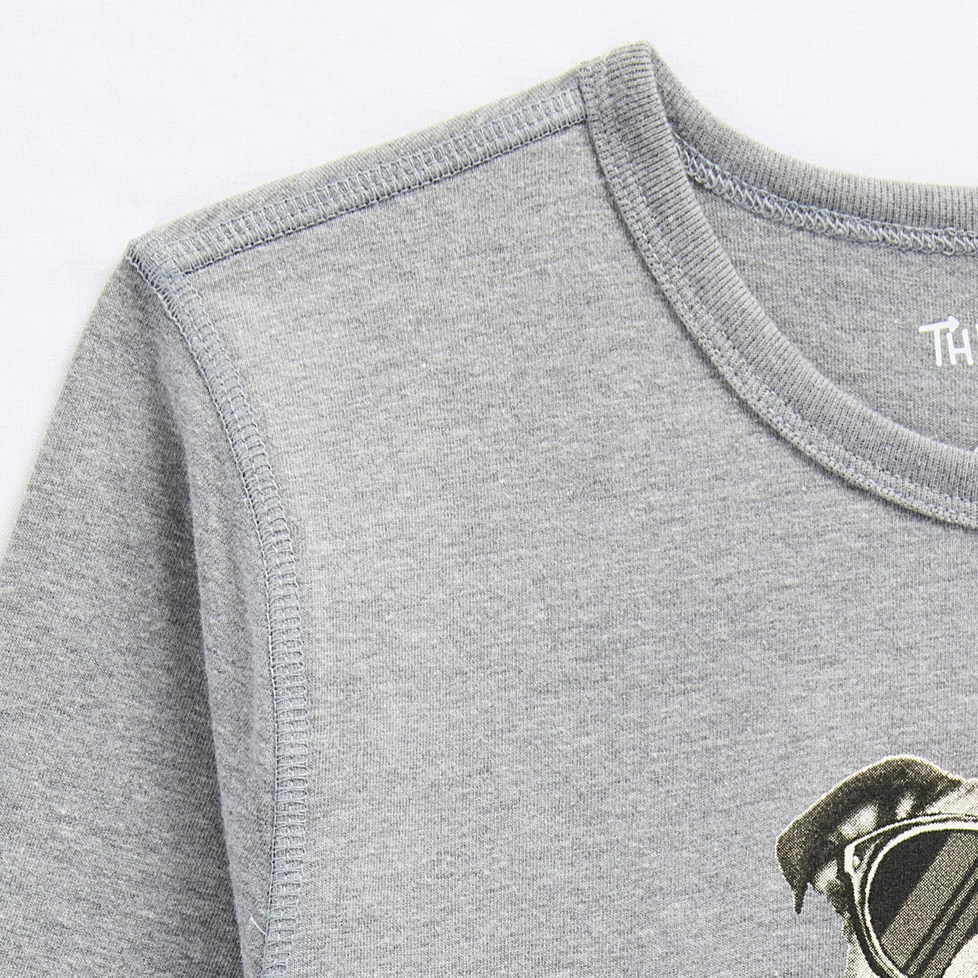 Thereabouts Little & Big Kid Boys Bodysuit Closure Hidden Access Opening Adaptive Crew Neck Long Sleeve