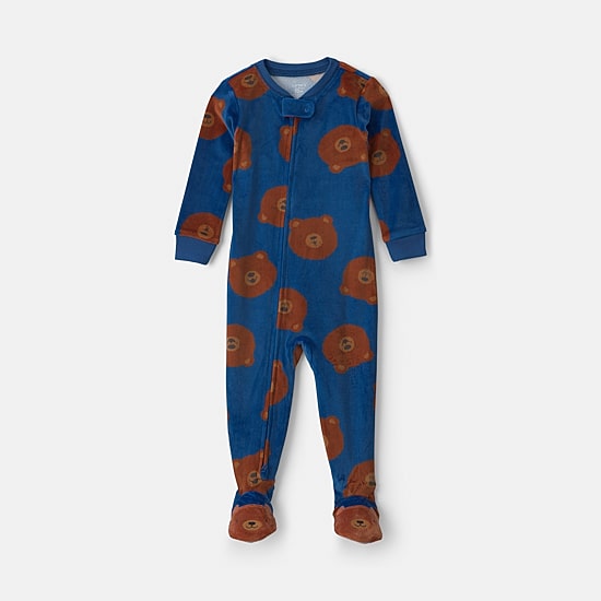 Carter's Dreamplush Baby Boys Footed Long Sleeve One Piece Pajama