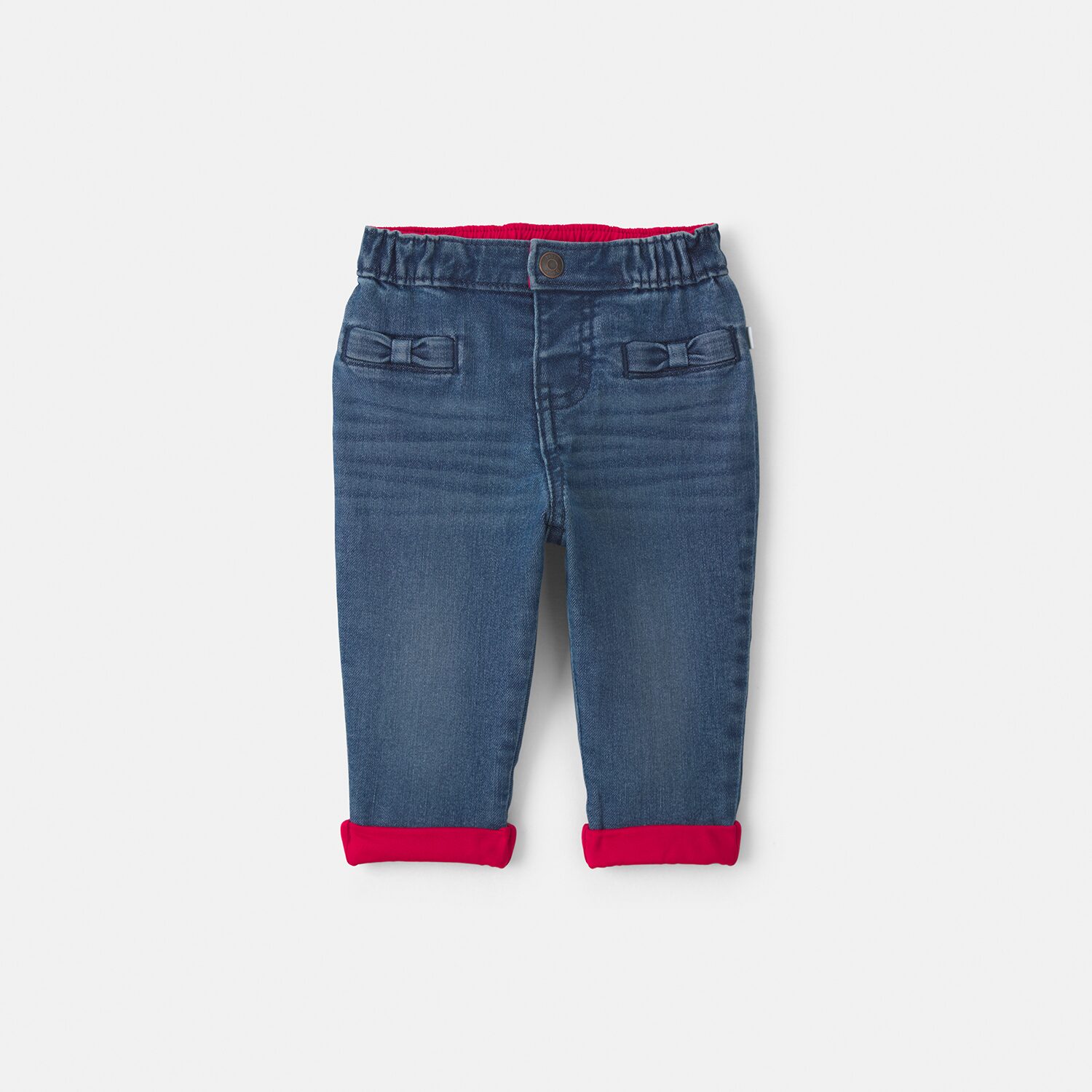 Oshkosh Baby Girls Mid Rise Slim Regular Fit Pull-On Pant