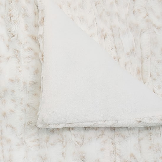 North Pole Trading Co. Faux Fur Snow Leopard Comforter