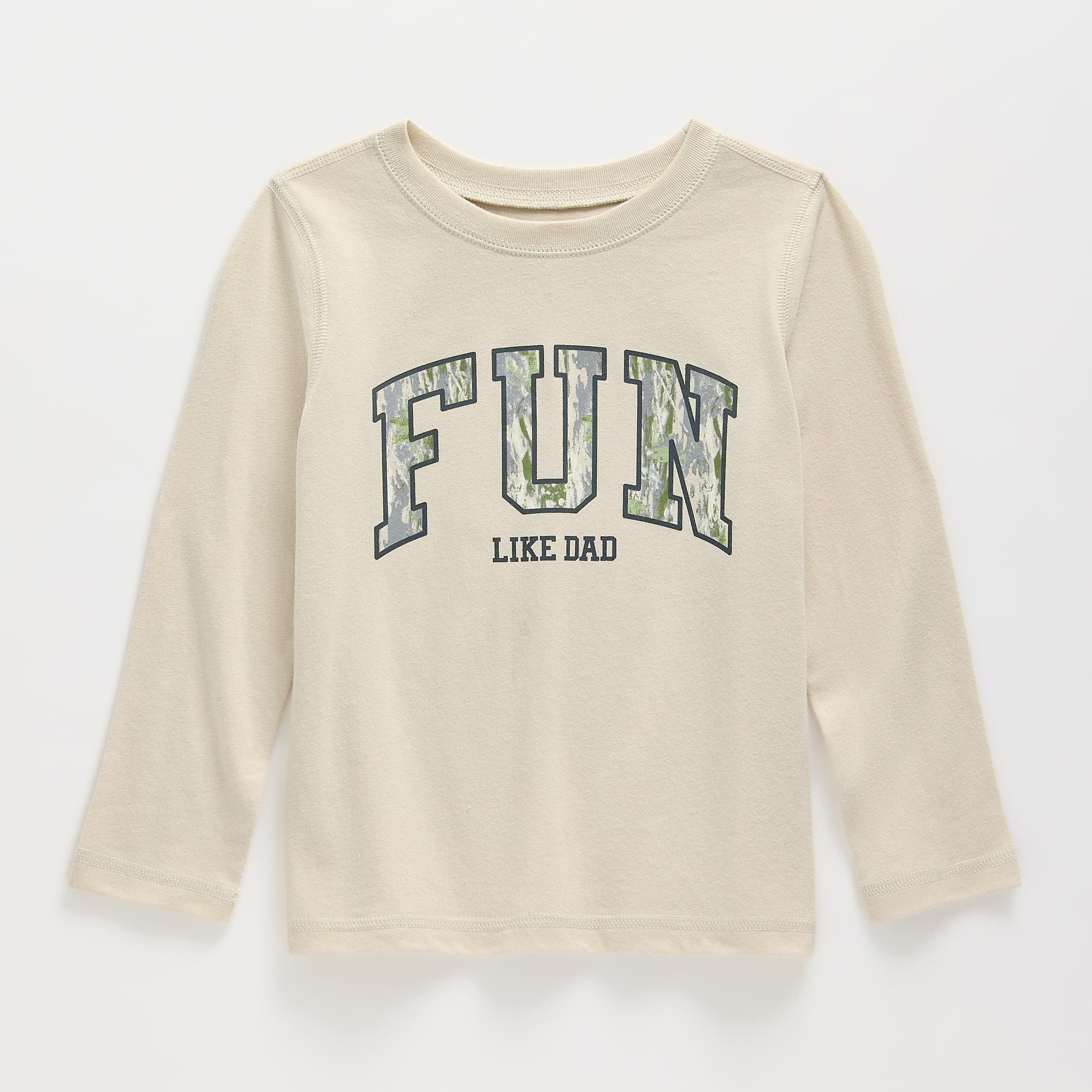 Okie Dokie Toddler Boys Sensory Friendly Crew Neck Long Sleeve Adaptive Regular Fit Graphic T-Shirt