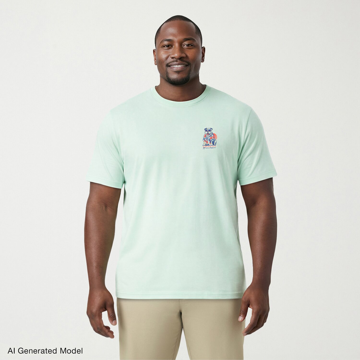 IZOD Saltwater Mens Crew Neck Short Sleeve Classic Fit Big and Tall Graphic T-Shirt