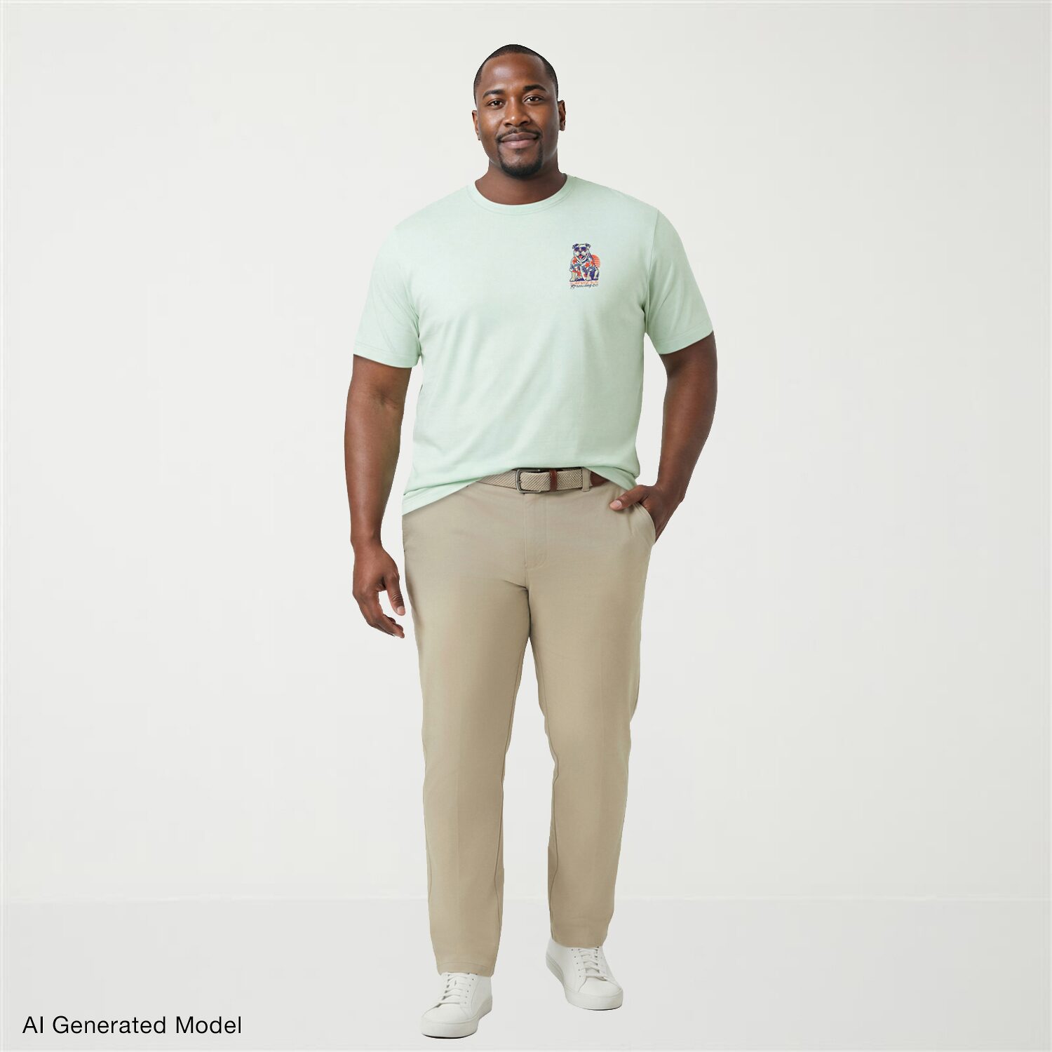 IZOD Saltwater Mens Crew Neck Short Sleeve Classic Fit Big and Tall Graphic T-Shirt