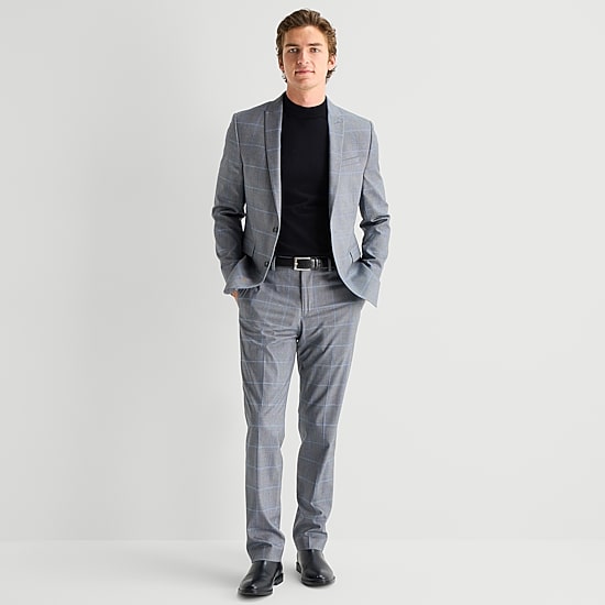 J. Ferrar Ultra Comfort Mens Slim Fit Suit Separates