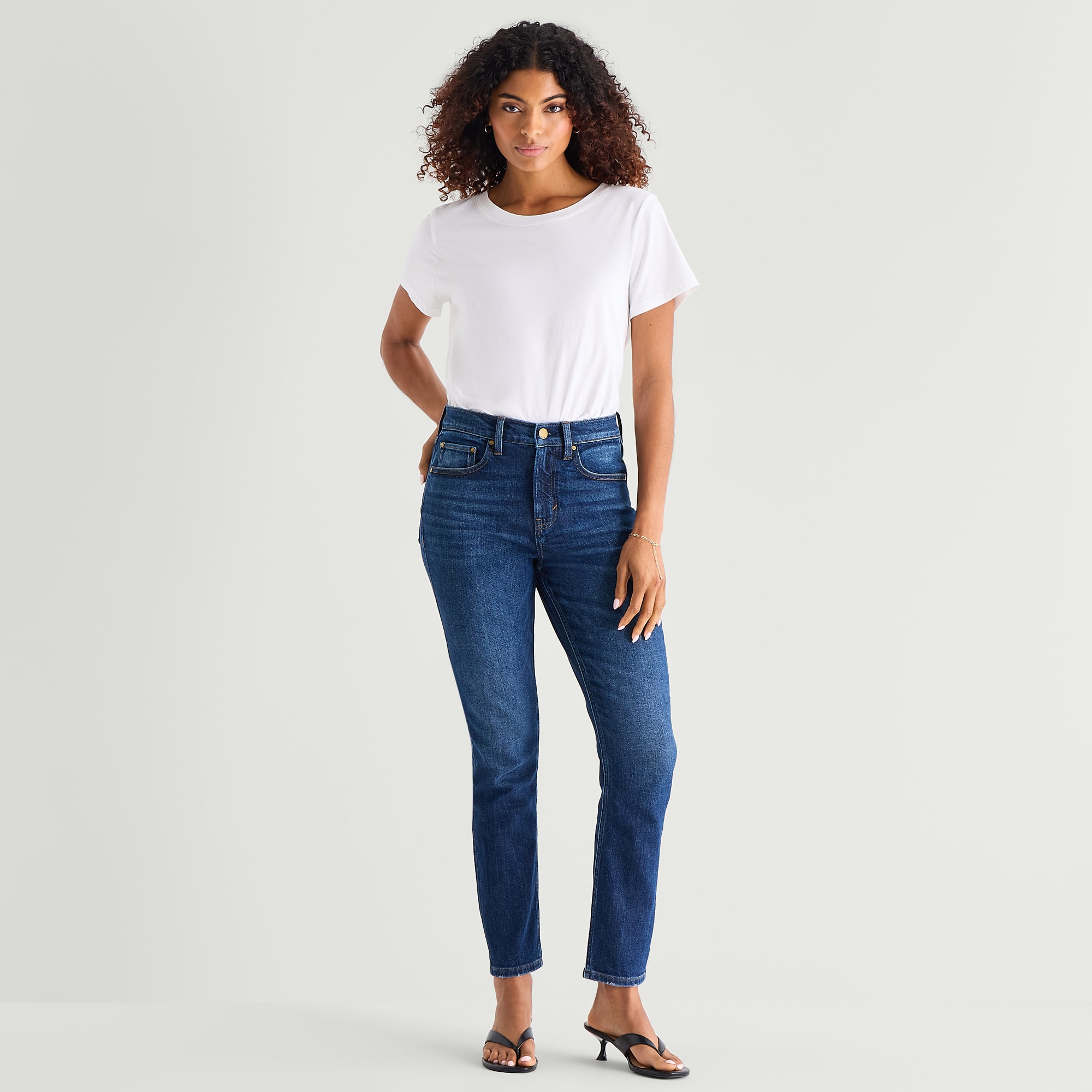A.N.A Womens Tall High Rise Skinny Fit Jean