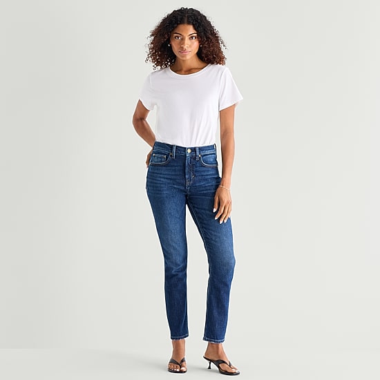 A.N.A Womens Tall High Rise Skinny Fit Jean