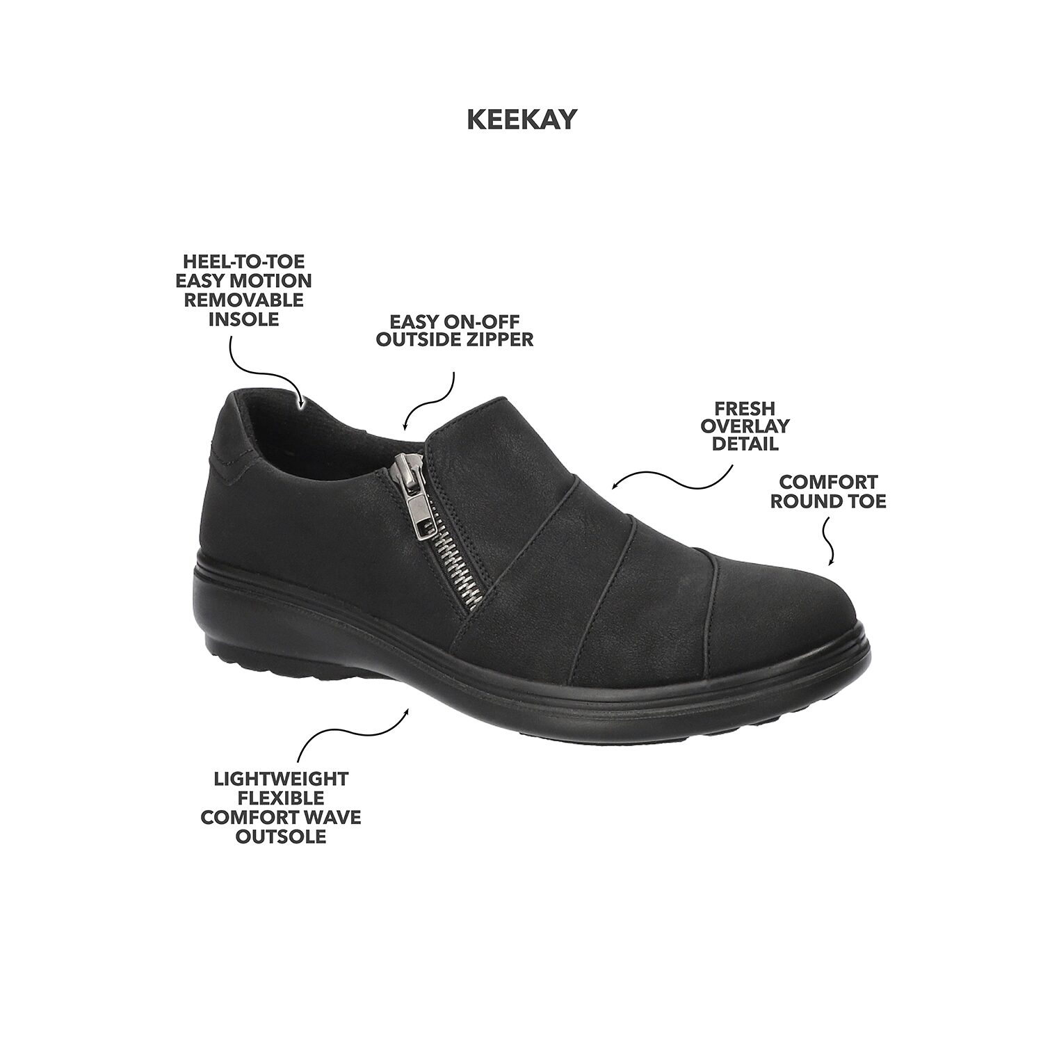 Easy Street Keekay Womens Sneakers