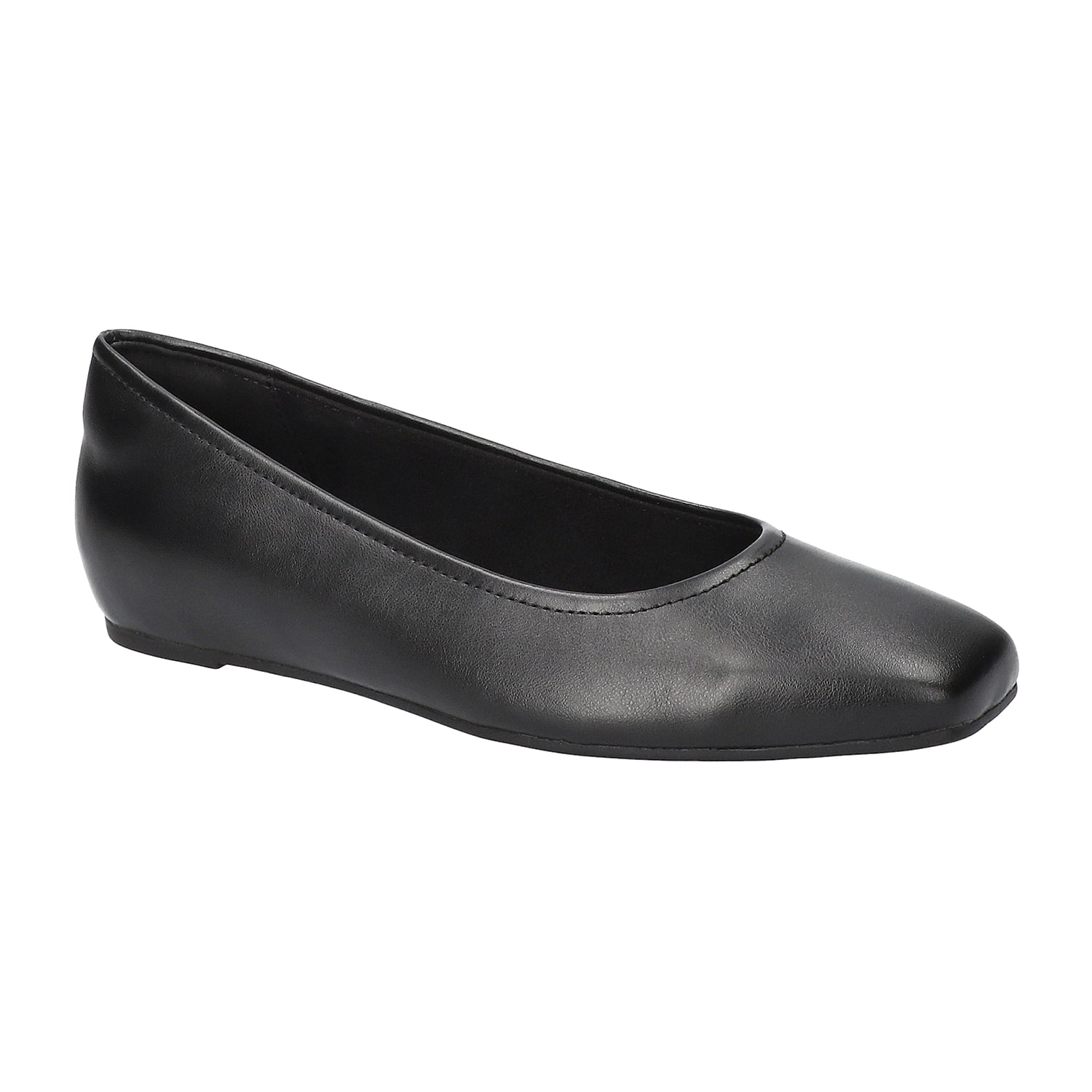 Easy Street Crescent Womens Round Closed Toe Ballet Flats