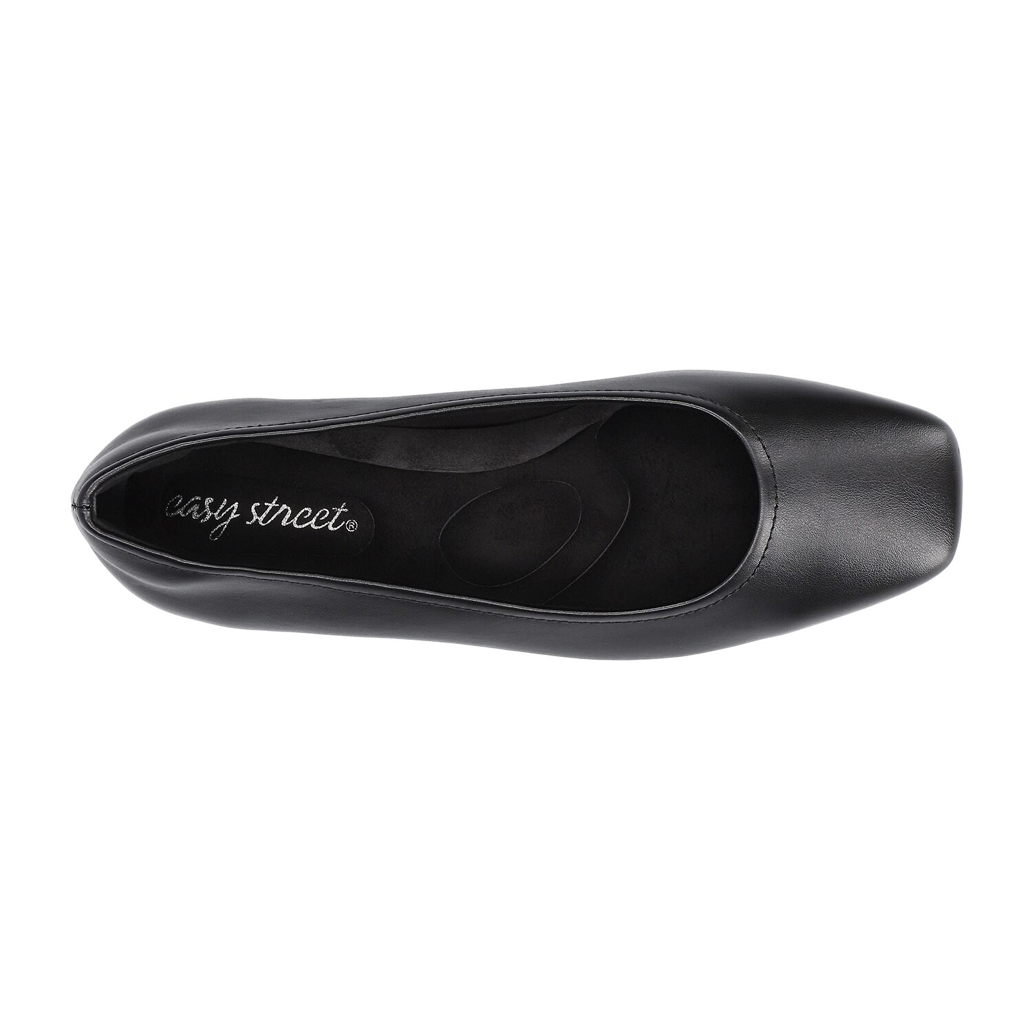 Easy Street Crescent Womens Round Closed Toe Ballet Flats