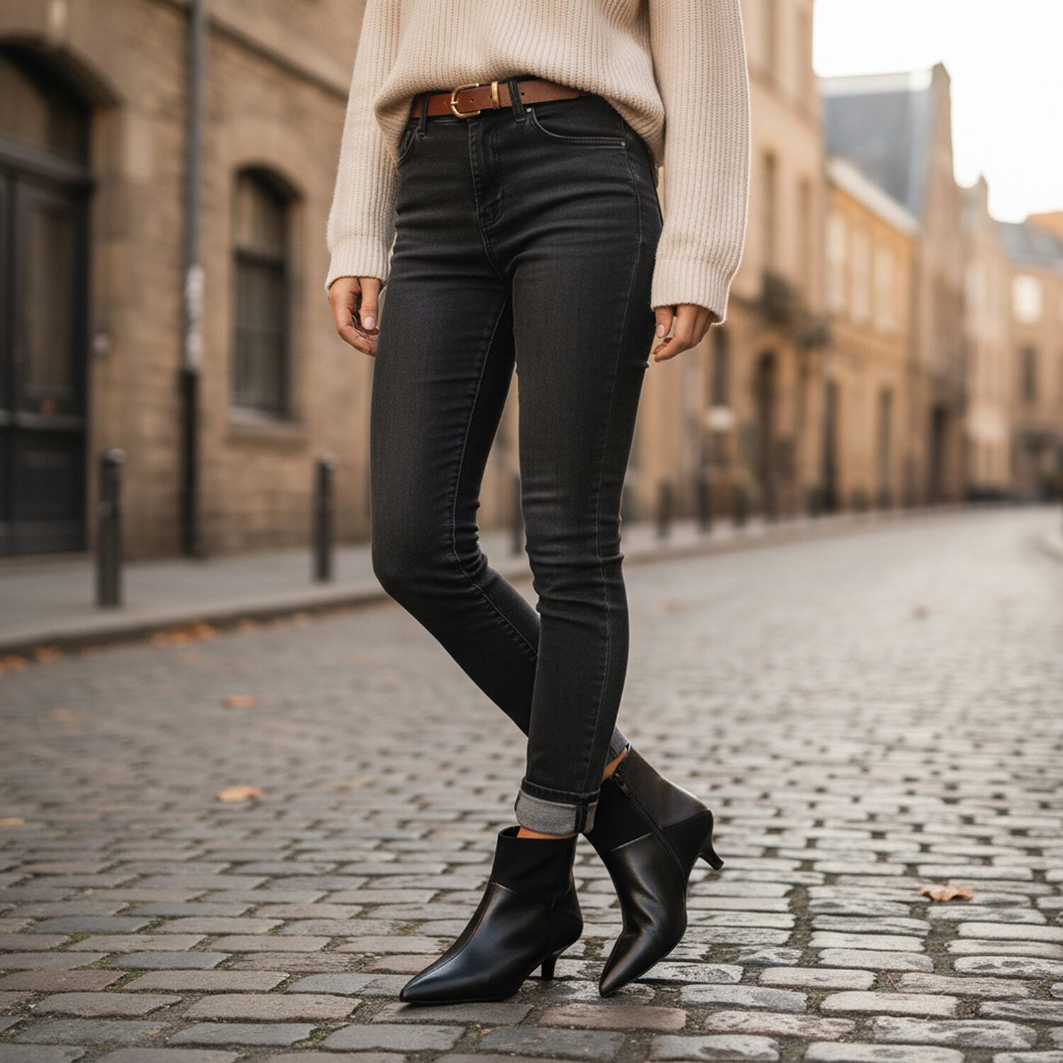 Easy Street Womens Nyla Kitten Heel Booties