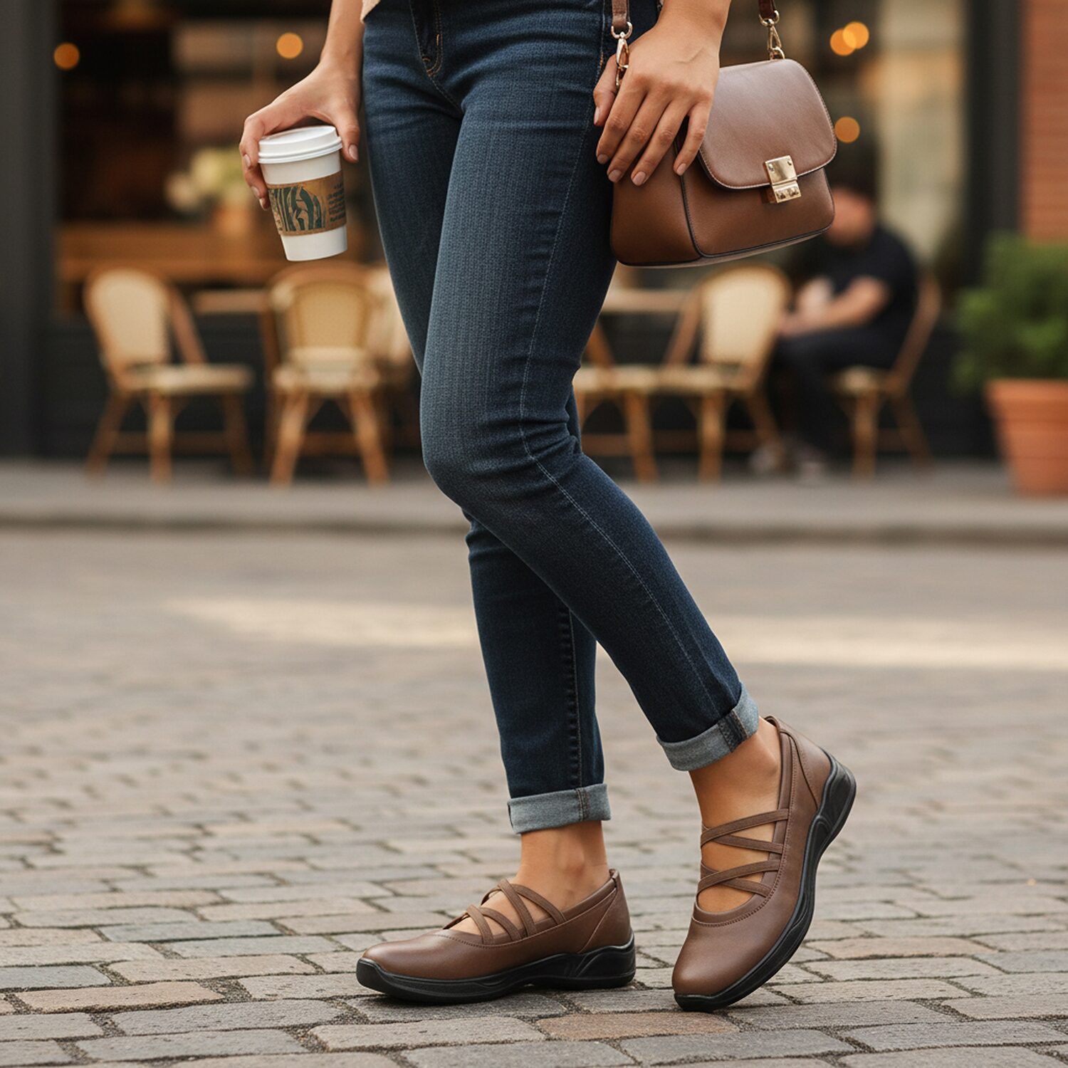 Easy Street Madge Womens Round Closed Toe Slip-On Shoe