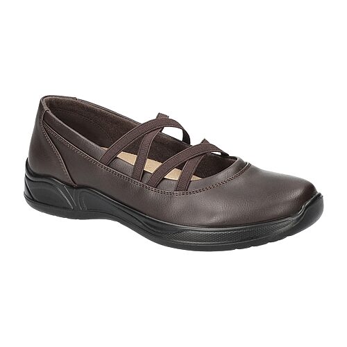 Easy Street Madge Womens Round Closed Toe Slip-on Shoe In Brown