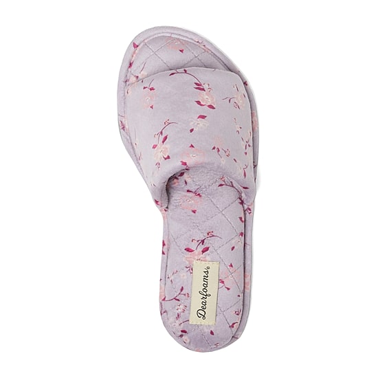 Dearfoams Beatrice Velour Womens Slip-On Slippers