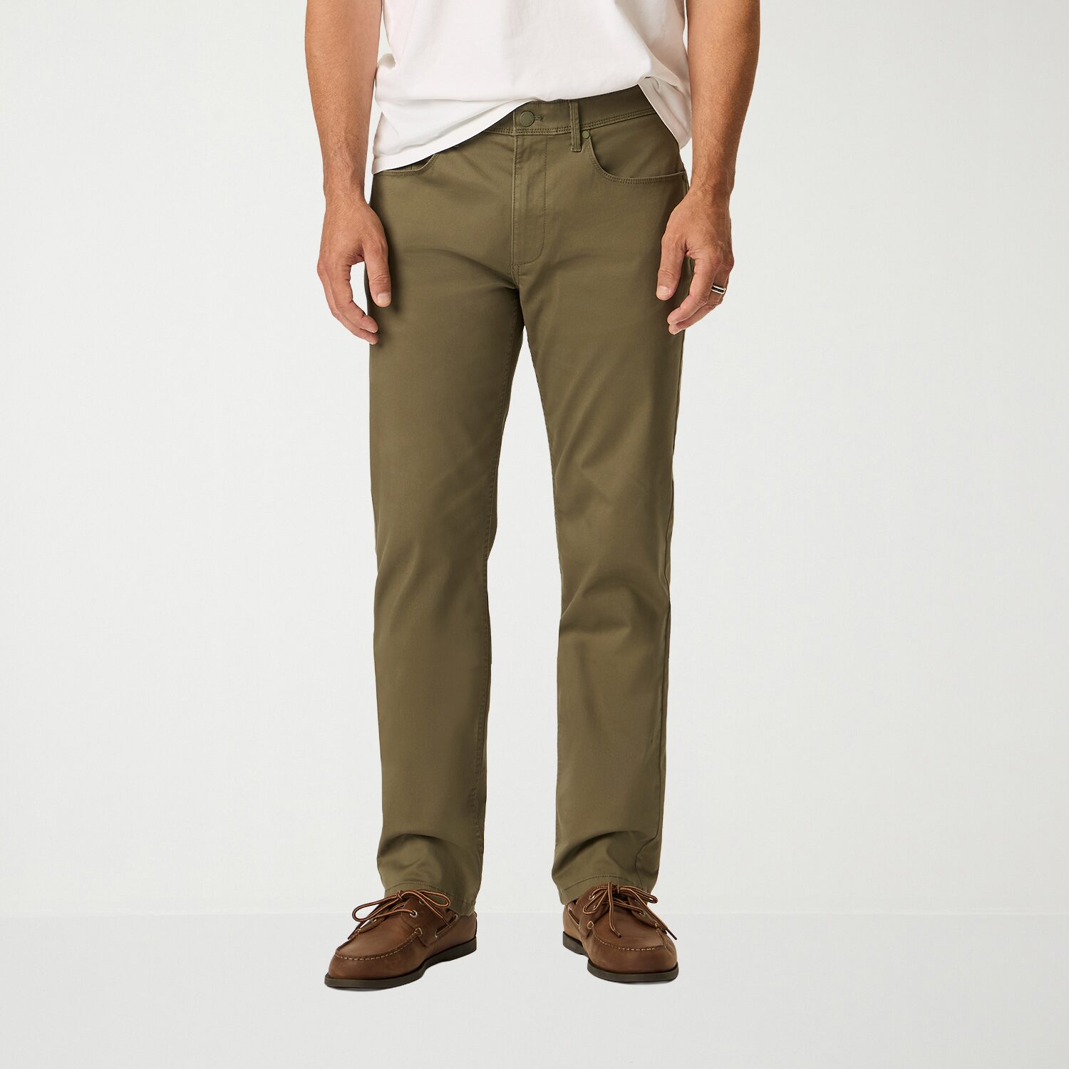 Dockers Ultra Soft Sueded 5 Pocket Mens Straight Fit Flat Front Pant