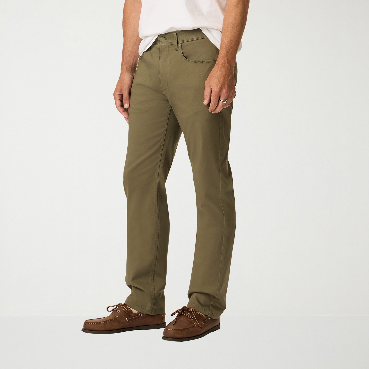 Dockers Ultra Soft Sueded 5 Pocket Mens Straight Fit Flat Front Pant