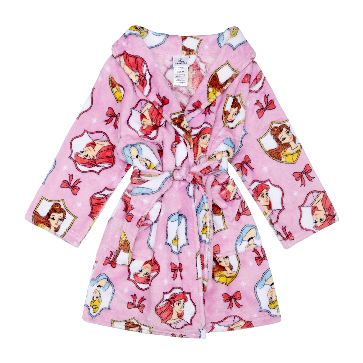 Disney Collection Toddler Girls Knee Length Princess Long Sleeve Robe