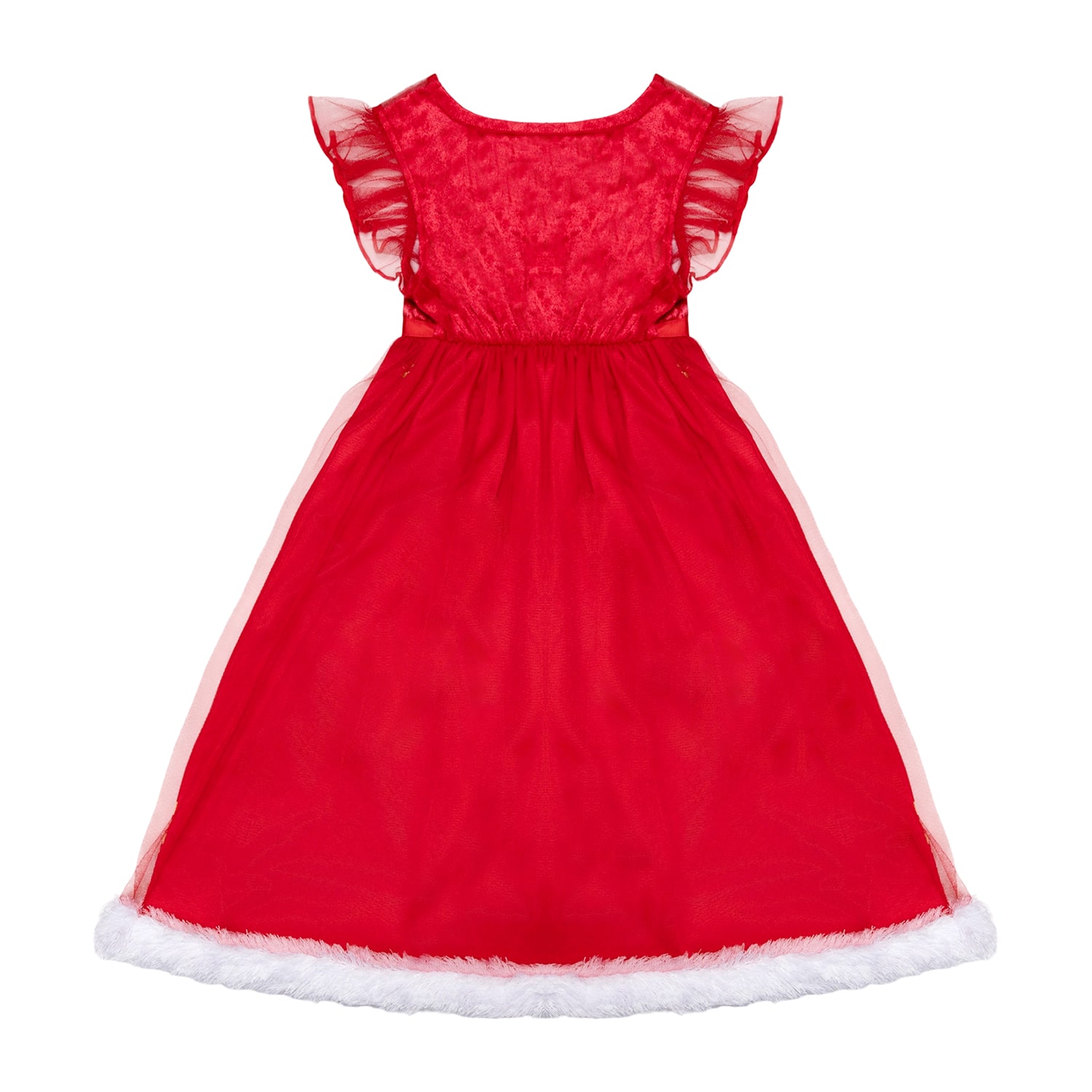 Disney Collection Toddler Girls Princess Satin Square Neck Short Sleeve Nightgown