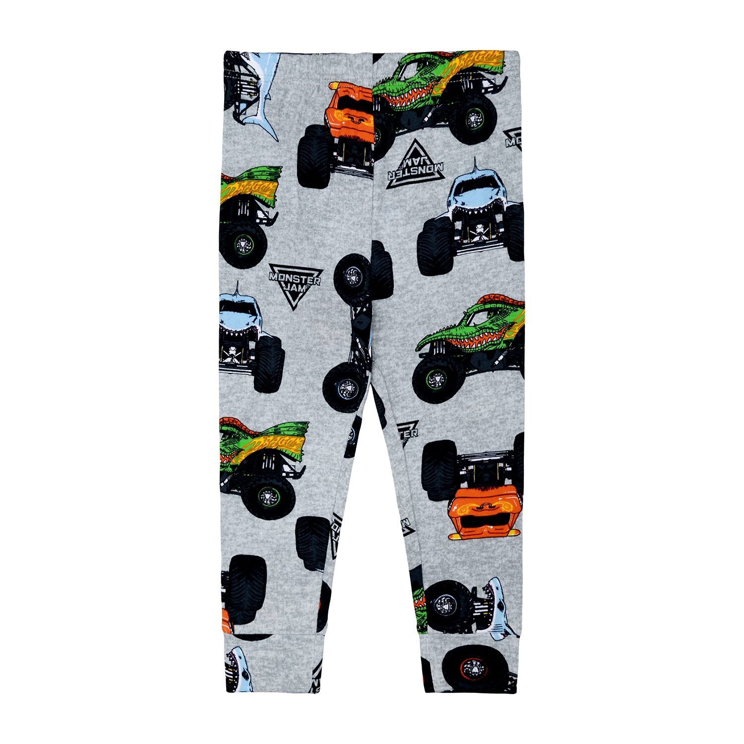 Toddler Boys Monster Jam Crew Neck Long Sleeve 4-pc. Pajama Set