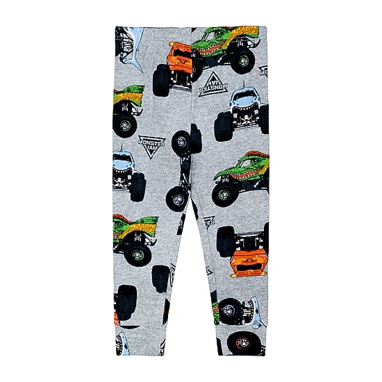 Toddler Boys Monster Jam Crew Neck Long Sleeve 4-pc. Pajama Set