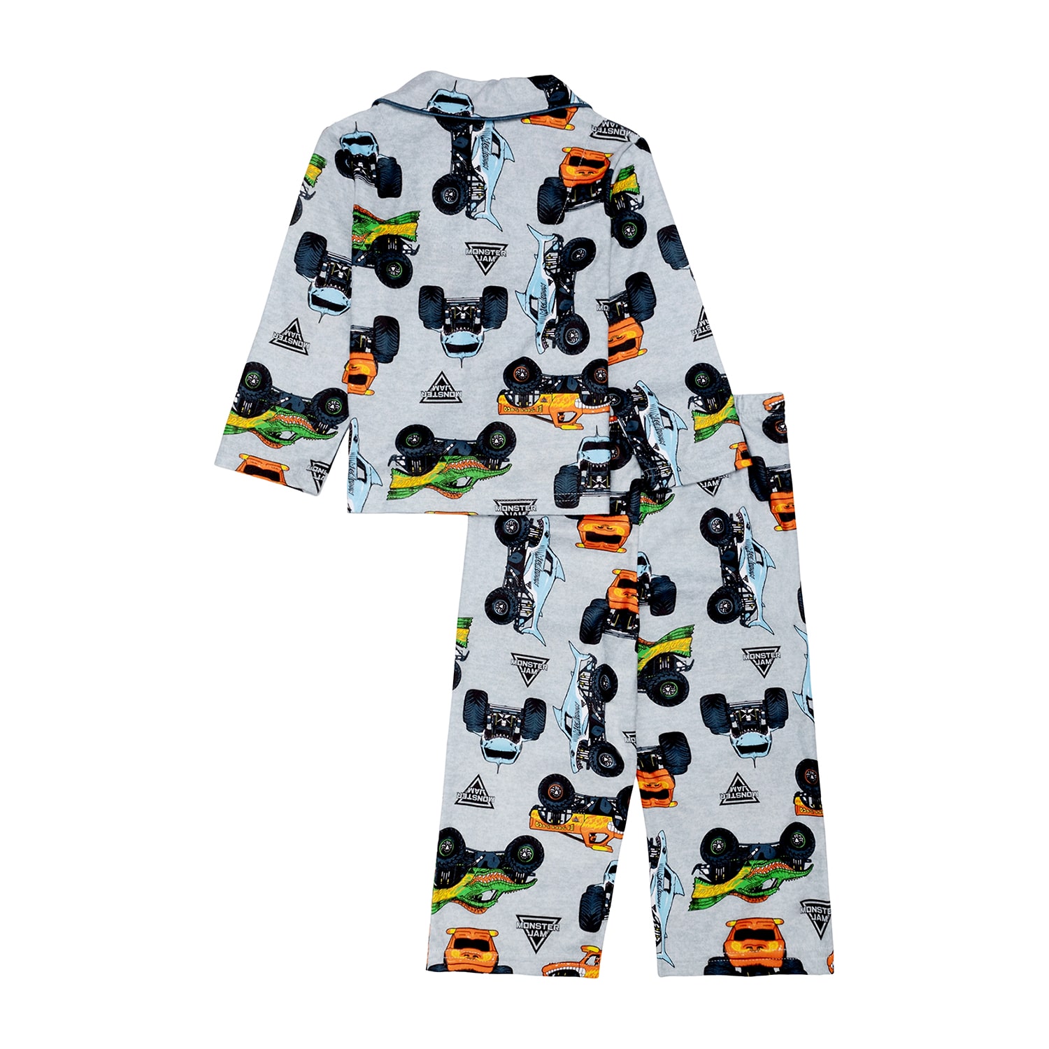 Boys Licensed Pajamas Toddler Monster Jam Long Sleeve 2-pc. Pajama Set