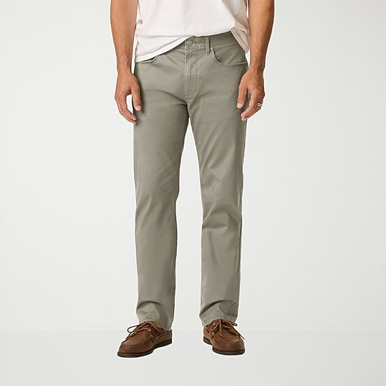 Dockers Ultra Soft Sueded 5 Pocket Mens Straight Fit Flat Front Pant