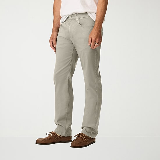 Dockers Ultra Soft Sueded 5 Pocket Mens Straight Fit Flat Front Pant