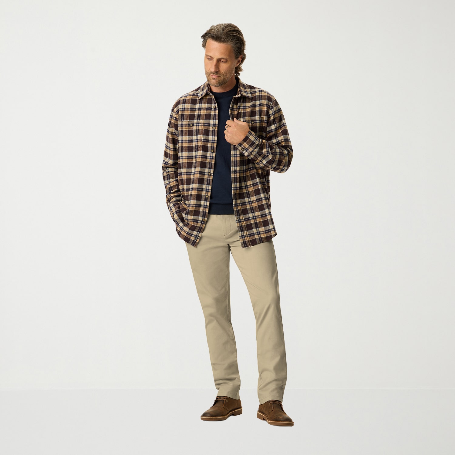 Dockers Essential American Khaki Mens Slim Fit Flat Front Pant