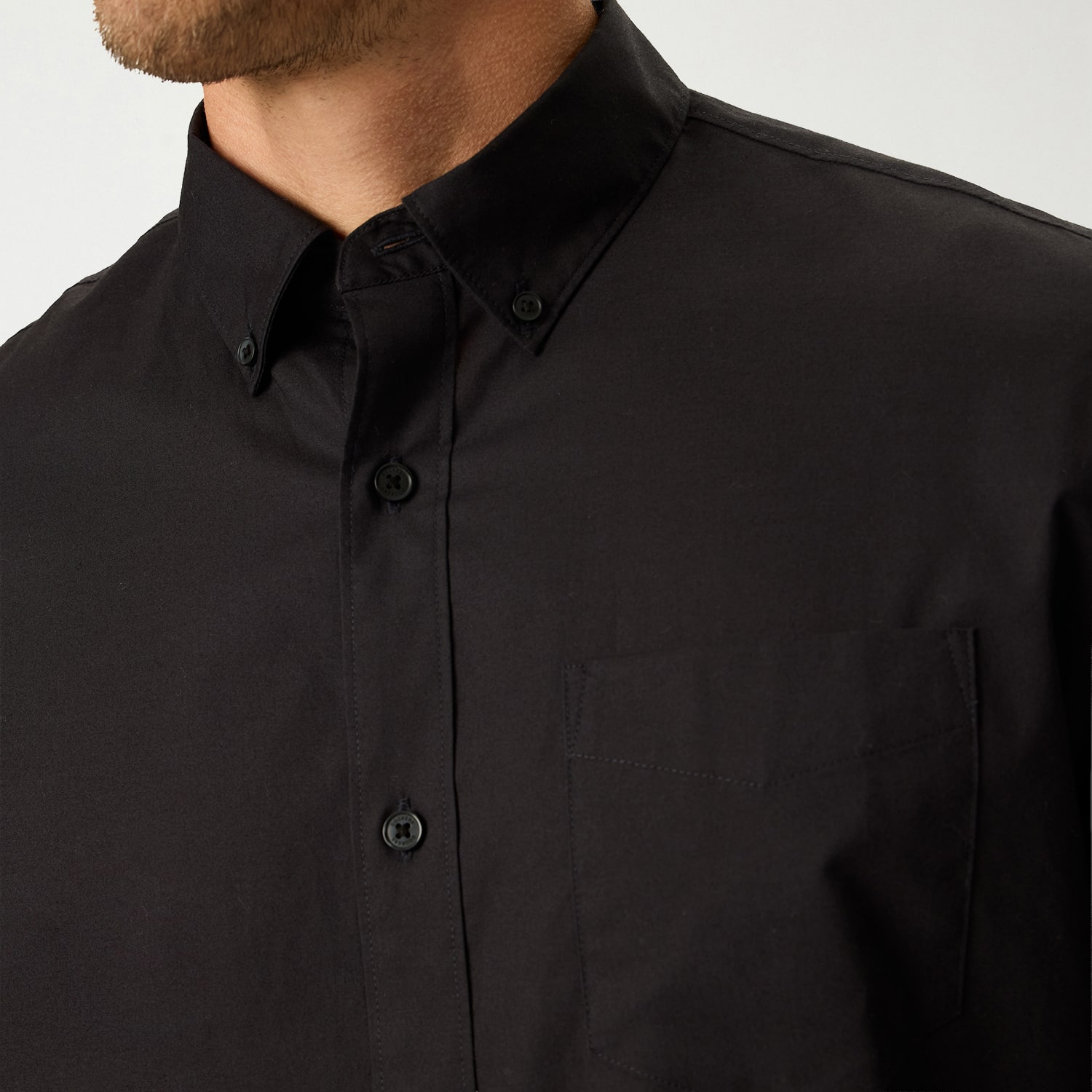 Dockers Stain Defender Mens Long Sleeve Regular Fit Button-Down Shirt