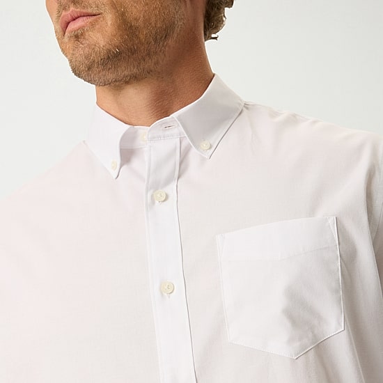 Dockers Stain Defender Mens Long Sleeve Regular Fit Button-Down Shirt
