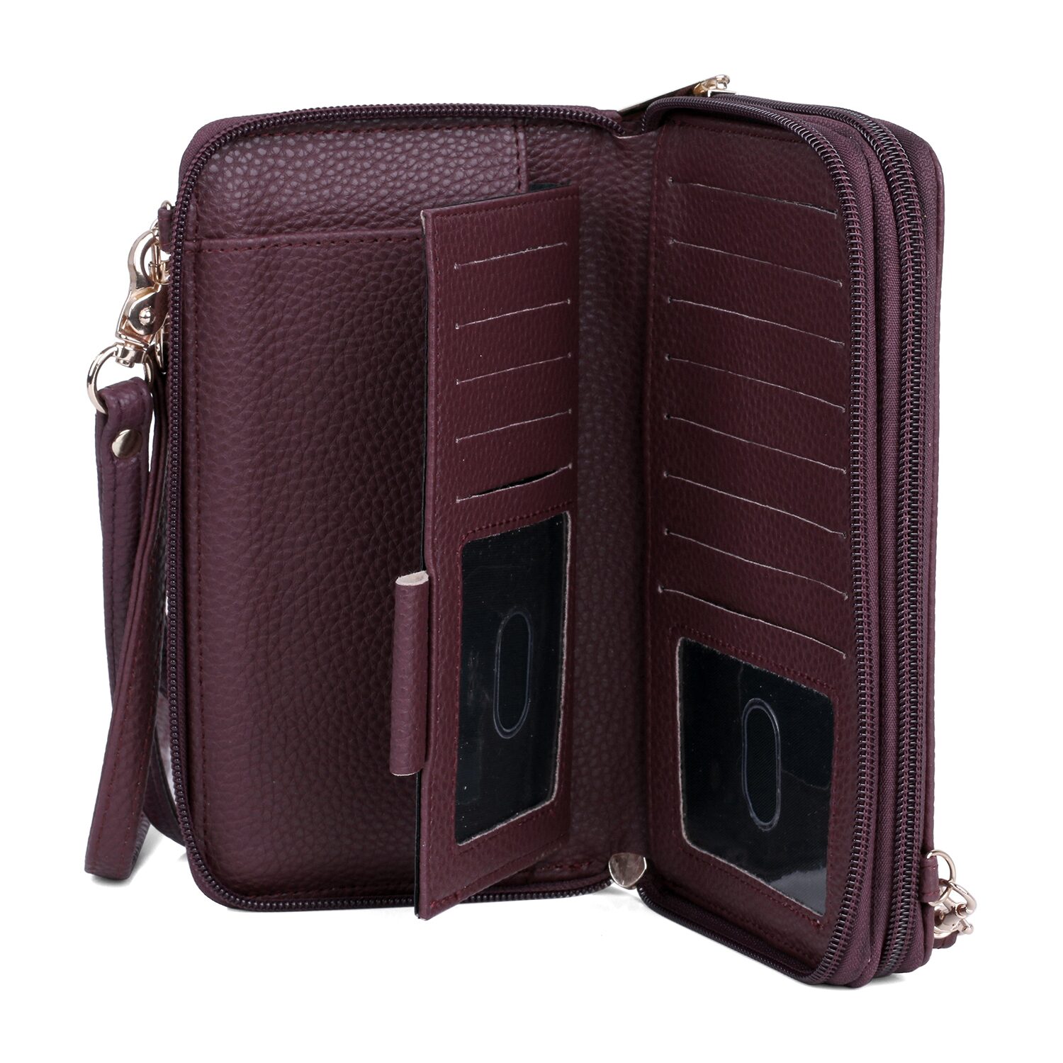 Julia Buxton Ultimate Womens RFID Blocking Checkbook Wallet