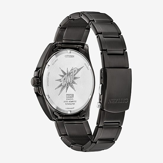 Citizen Spider Man Mens Gray Stainless Steel Bracelet Watch Aw1437-61w