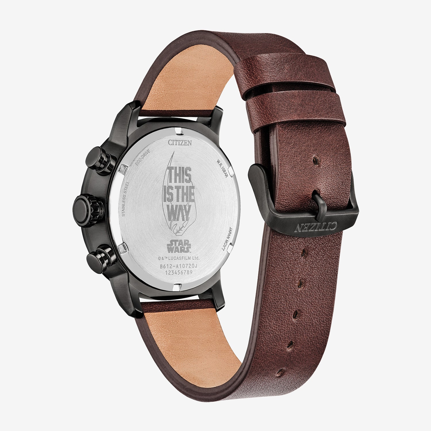 Citizen Mens Chronograph Brown Leather Strap Watch Ca0857-09w