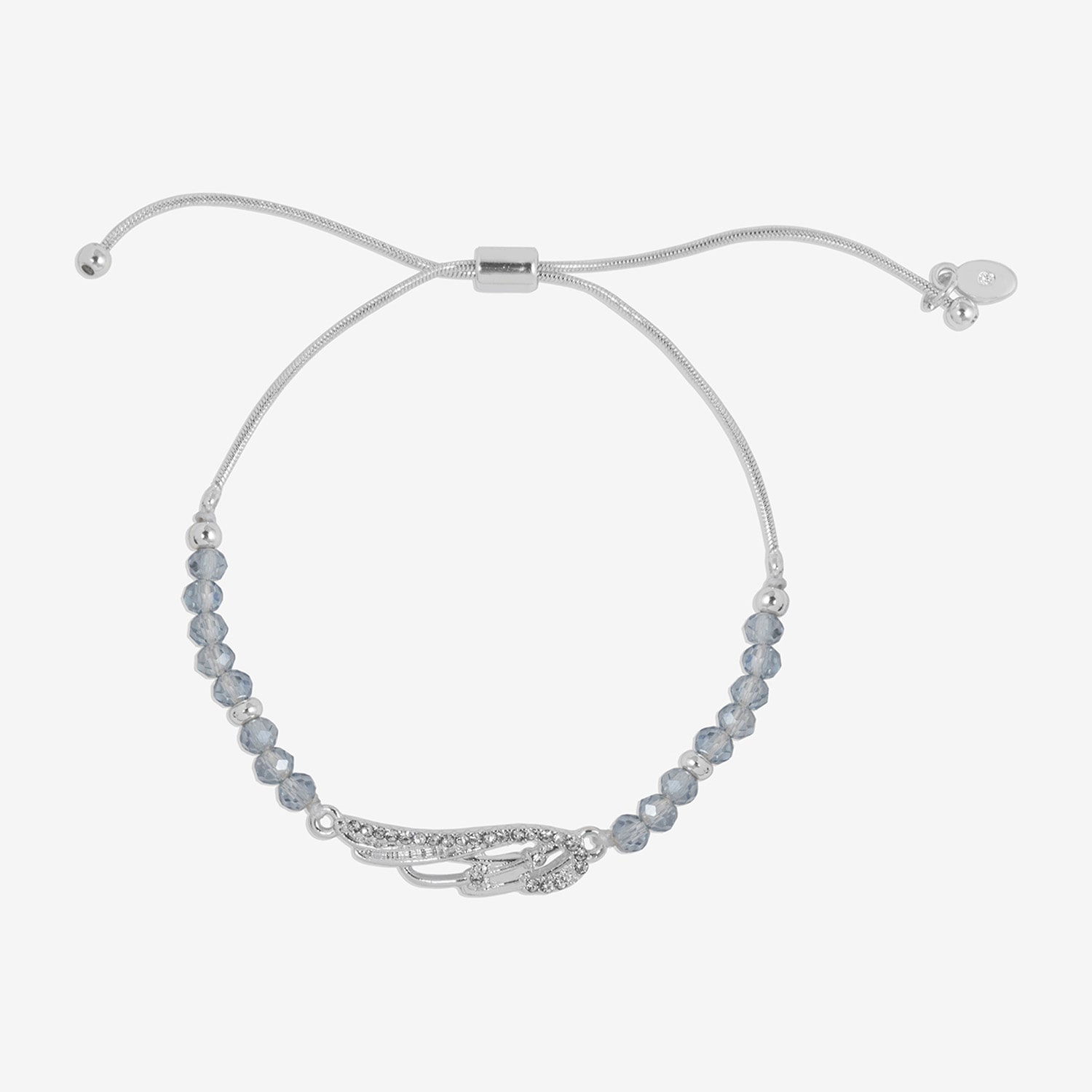 Bijoux Bar Delicates Womens Glass Wing Beaded Bracelet