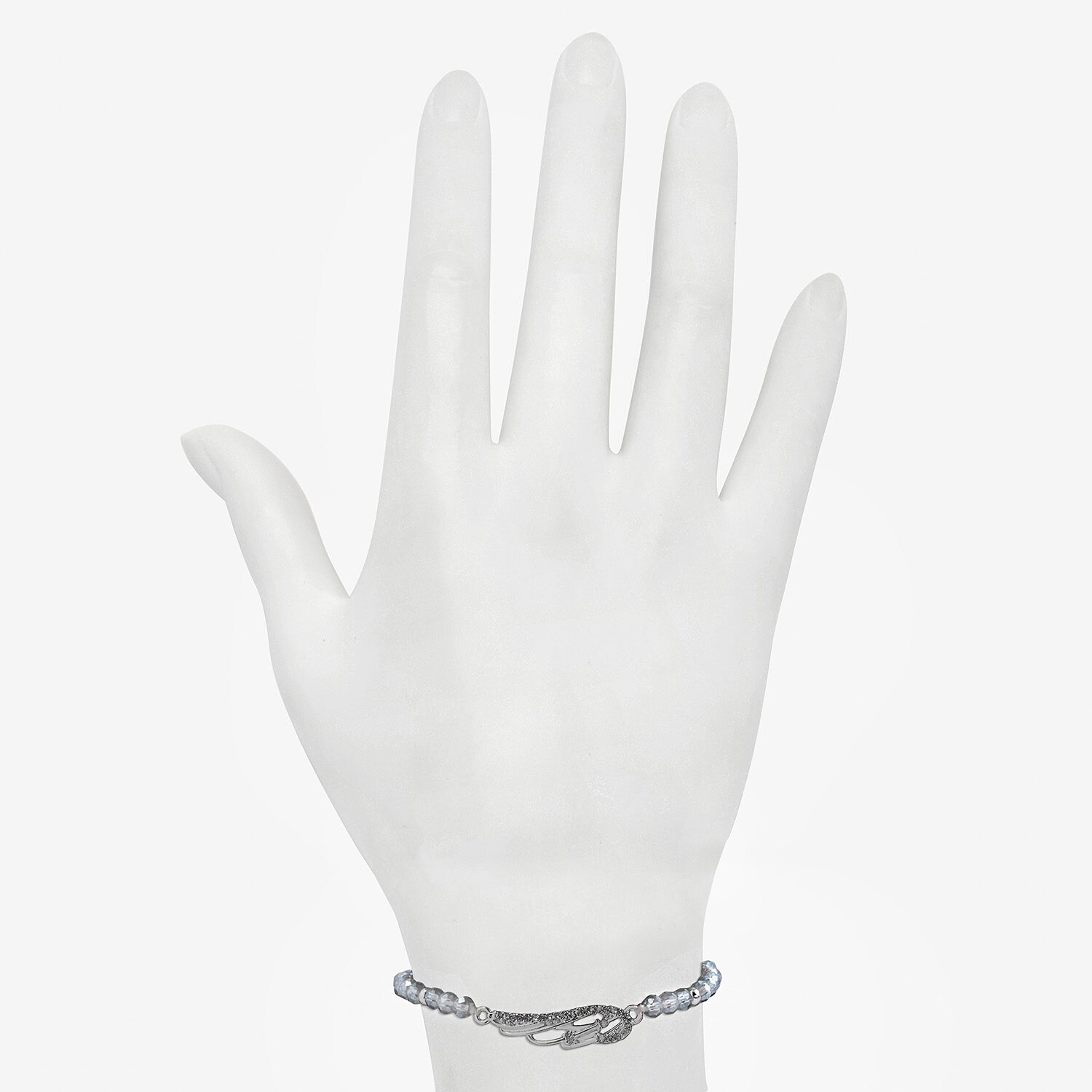 Bijoux Bar Delicates Womens Glass Wing Beaded Bracelet