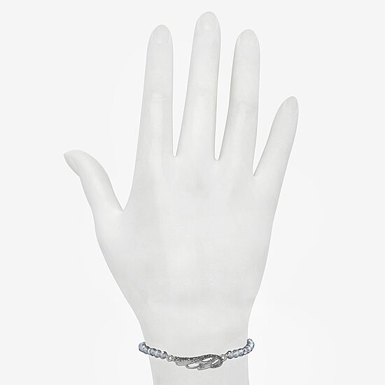 Bijoux Bar Delicates Womens Glass Wing Beaded Bracelet