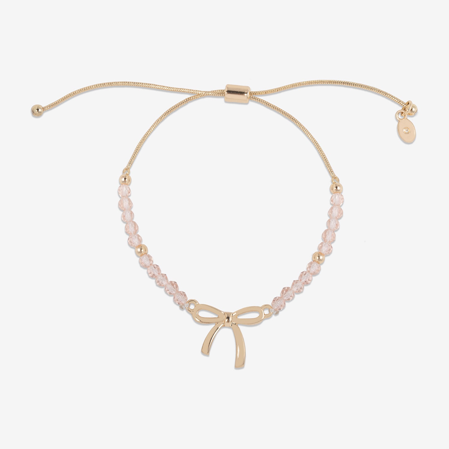 Bijoux Bar Delicates Womens Bow Beaded Bracelet