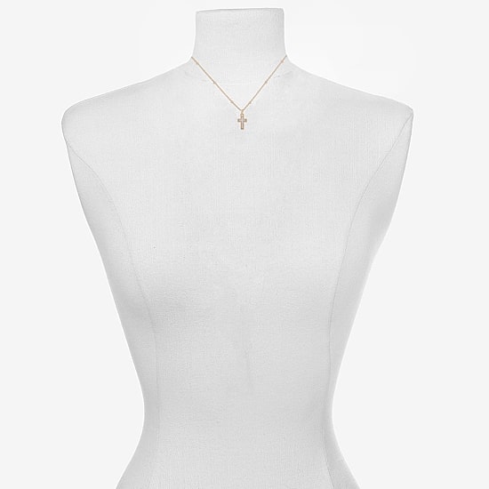Bijoux Bar Delicates Womens Cross 2-pc. Jewelry Set