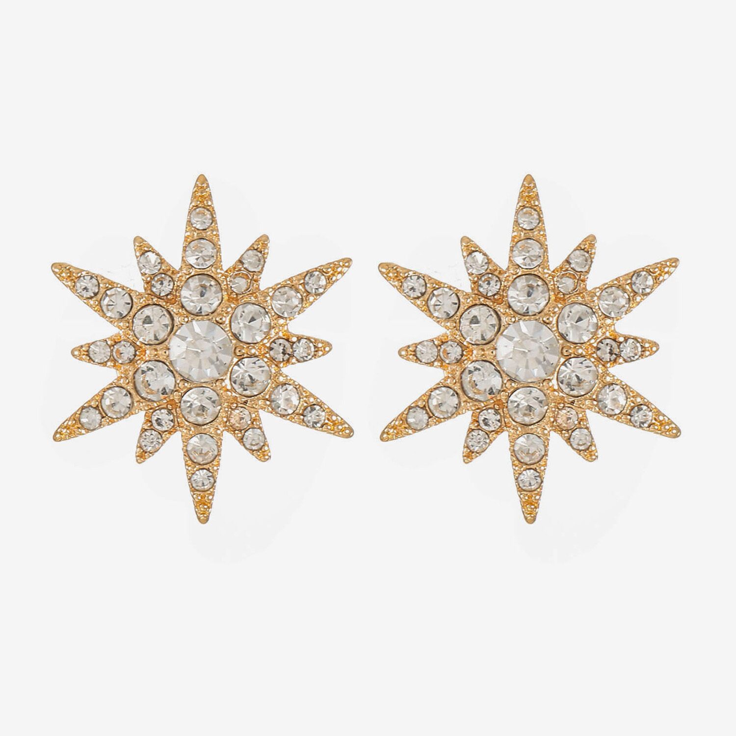 Monet Jewelry Glass Simulated Pearl 19mm Star Stud Earrings