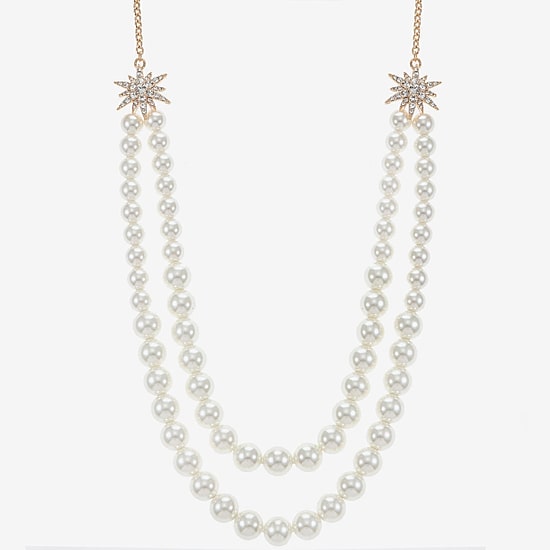 Monet Jewelry Womens Glass 18 Inch Strand Necklace