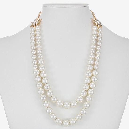 Monet Jewelry Womens Glass 18 Inch Strand Necklace