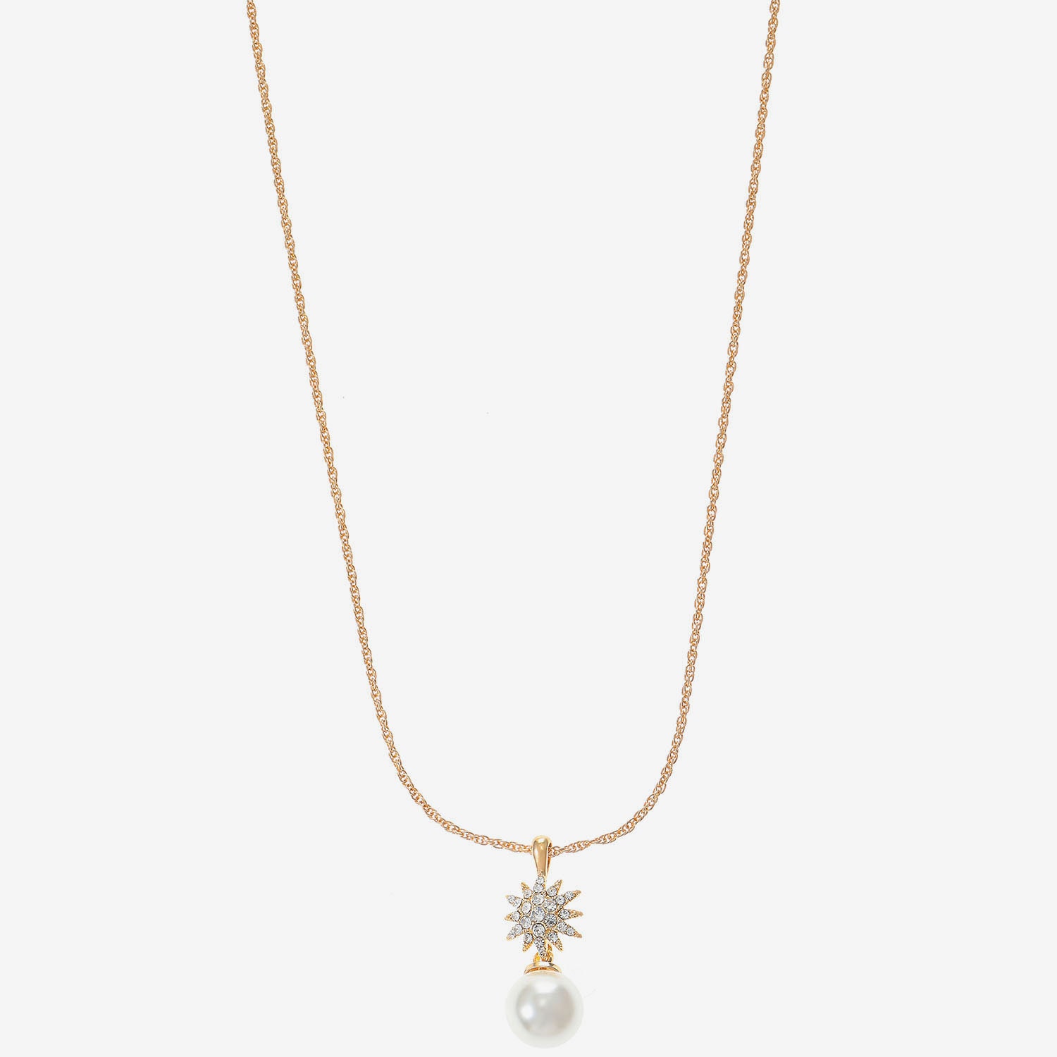 Monet Jewelry Womens Glass Star 17 Inch Pendant Necklace